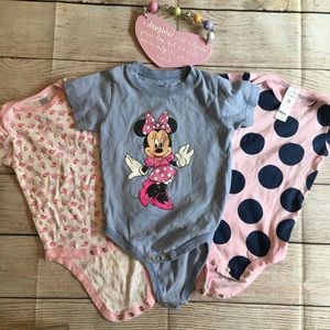 🎉3 onesies-Disney, Carter’s &Gerber